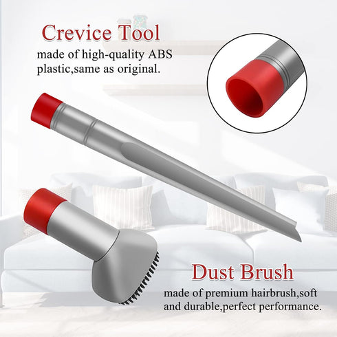 Crevice Tool and Dust Brush for Shark Rotator NV500, NV501, NV560, NV502, Professional Lift-Away Vacuum Cleaner, Part