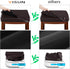 2 Pack Counter YISUN Stool Covers Rectangle - Stretch Oilproof Waterproof PU High Chair Cover Vanity Stool Cover Pub