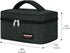 Small Lunch Bag Mini Insulated Lunch Box - Portable for Adults, Men, Women Work with Handle (Black)