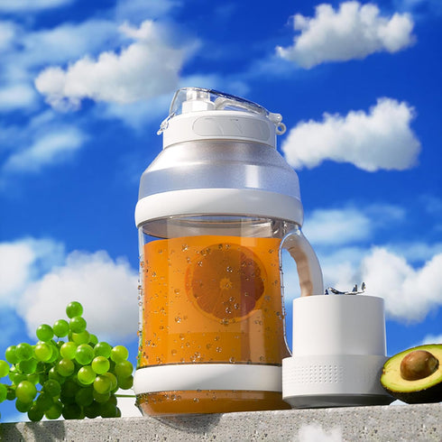 Portable Blender for Shakes & Smoothies 1800ML, Rechargeable Personal Blender with Travel Lid for Kitchen, Waterproof