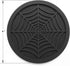Silicone Coasters for Drinks - 6 Pack Unique Design Spider Drink Coasters, 4" Black Coaster Set by COASTERFIELD