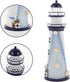 Ciieeo Lighthouse Candle Lantern, Iron Tealight Candle Holder Nautical Lighthouse Figurine for Coastal Table Decor