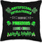Funny Sarcastic AI Tech Geek Green Throw Pillow, 16x16, Multicolor