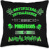 Funny Sarcastic AI Tech Geek Green Throw Pillow, 16x16, Multicolor