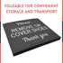 Disposable Shoe Cover Box for Realtor Listings and Open Houses, Please Cover or Remove Shoes Bin (Grey)