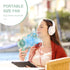 QearFun Handheld Fan, Portable Mini Hand Held Fan with USB Rechargeable Battery, 3 Speed Personal Desk Fan, 8-12 Hours