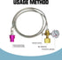 rovrai Co2 Adapter,Co2 3500psi (60in) Soda Terra Maker Quick Connect Adapter Hose with Pressure Gauge,Compatible