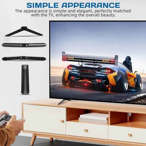 DOITOOL 40 Inch, Universal TV Legs with Screws, TV Stand Base for Smart TV TV Stand Legs Replacement, Easy Installation