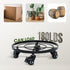 180 Lbs, 14 Inch Idzo Round Heavy Duty Plant Caddy with Wheels, Cast Iron Plant Dolly, Plant Stand with Wheels, Load