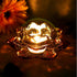 Holders,Set 8,Gold GOLDEAL Lotus Tealight Candle of Glass,Tea Light Holders,Votive Candle Holders Bulk,Pillar Candle