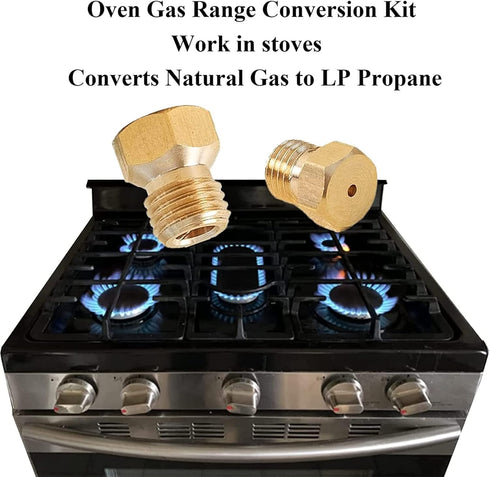 DG96-00340B / DG69-00197A Stove Gas Range Conversion Kit, Gas Stove Repair and Replacement Part, Brass