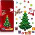 WABIWABI@HOME Set, Magnetic Christmas Tree for Refrigerator, Soft Magnetic Ornaments Reusable Holiday Decor for Kids