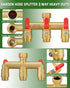LNEZCDB 3 3/4 Inch Way Hose Splitter, Heavy Duty Full Flow Garden Water Hose Bib Spigot Splitter, Brass Rust and Freeze