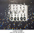 20pcs 38mm Clear Grid Chandelier Crystal Pendants,Crystals Beads for Chandeliers,Hanging Crystals for Windows Wedding