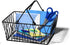 Spectrum Diversified Twist Storage Handles, Modern Farmhouse Wire Basket for Organizing Bathroom, Pantry & Craft Room,