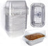 Disposable Mini Loaf Pans with Lids, 30 Pack Bakeware Set, 1lb Aluminum Foil Bread Pans for Baking and Storing