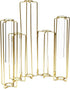 6-Pack 14 11.8 Juvale Metal Hinged Bud Vases Stand - x in, Gold, Modern - Lantern Centerpieces, Tulipiere & Flower