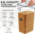 8.5L/287Oz (2 WHITE FEATHER SUPPLIES Extra Large Airtight Food Storage Containers PC) with Lids, Kitchen and Pantry