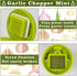 Nokiils 2 Pcs Garlic Press Stainless Steel, Garlic Mincer Crusher with Peeler and Cleaning Brush, Garlic Chopper Mini