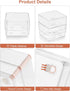 SMARTAKE 30-Piece Drawer Organizer with Non-Slip Silicone Pads for Makeup, Jewelry, Utensils (Clear)