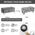 37) Eco-Ancheng Storage Ottoman Cover Rectangle Ottoman Slipcover Folding Storage Bench Cover Footrest Stool Slipcover