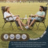 EZONE (1-Chair) (1, Zero Gravity Lounge Chair Outdoor Adjustable Reclining Patio Chair Steel Mesh Folding Recliner