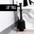 JS Jackson Supplies Professional Bellows Accordion Toilet Plunger, High Pressure Thrust for Heavy Duty Clogs