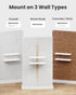 15 7 Inch Set 2 AMADA HOMEFURNISHING Floating Shelves Wall Mounted, x Wall Shelves for Bathroom, Bedroom, Living Room