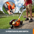 WORX WG896 12 Amp Electric Lawn Edger & Trencher, 7.5 Inch, Orange and Black