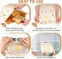 RYJNM 2 Pack Fresh(17"13") Beeswax Bread Bags for Sourdough, Reusable Bees Wax Bread Bag for Homemade Bread, Natural