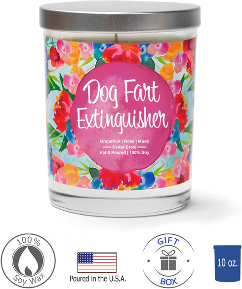 Dog Fart Extinguisher, Funny Scented Candles, Dog Mom Gifts, Gag Gift for Dog Lovers