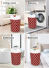 Large Laundry Basket, Collapsible Tall Hamper Bag with Handles for Waterproof Travel Bathroom College Essentials