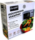 Microwave Steamer for Vegetables, Fish, Poultry & Rice – BPA-Free Cooking Container, Red, Dishwasher Safe