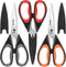 iBayam 3-Pack Kitchen Scissors, All Purpose Kitchen Shears, Heavy Duty with Protective Sheath, 8.5"