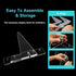 Assemble Acrylic Display Stand without Ledge, 4.5 Inch Clear Book Display Easel Holder for Display