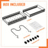 AHNR Expandable Pot and Pan Organizer Rack, 10+ Pots and Pans Lid Holder, Kitchen Cabinet Bakeware Organizer with 10