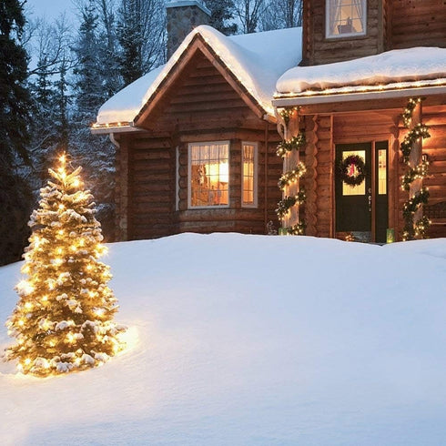 18ft 50 2 Pack Outdoor String Lights with Timer - Battery Operated LED White Wire for Indoor/Outdoor Wedding Party