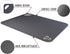 Fotouzy Set of 4 Flexible Plastic Cutting Board Mats with Food Icons, BPA-Free, Anti-skid Back, Dishwasher Safe, Modern