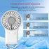 Personal Mini Handheld Fan, USB Rechargeable Portable Hand Fan, 3 Speeds Adjustable, 2 in 1 Desk Fan for Women Girls