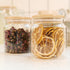 Glass Jar with Lid - 17.6 FL oz Airtight Glass Storage Jar for Kitchen Counter, Decorative Jar for Food