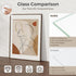 5x7 Set 2, 5x7 4x6, Fun Memories Picture Frame of Natural Solid Walnut Wood Photo Frame with HD Tempered Glass, Modern