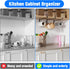 Poerlve Cabinet,6PCS Tumbler Lid Organizer Inside Coffee Mug Holder, Space Saving Cup Rack for Kitchen Storage