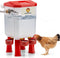 WARMSHOMIC Automatic Chicken Waterer,Float-Controlled Large Watering System with Stainless Steel Metal Hose,Suitable for