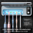 5 StarWin Toothbrush Cleaner, Slots Wall Mounted Toothbrush Holder for Bathroom, Timer Function, Cordless & No Drilling