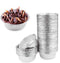 100 Pack 4" Round Tart Pie Foil Pans, Disposable Aluminum Foil Tart & Pie Tins for Baking and Cooking