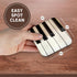 3dRose cst_45224_2 Piano Keys Photography Soft Coasters, Set of 8