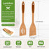 12" inch Bamboo Spatula Turner, Solid Kitchen Spatula Turner, Egg Scraper, Wood Cooking Utensil, Kitchen Spatulas for Baking, Flipping, Serving, Scraping & Turning. by LorisArm