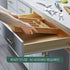RUBOXA Modern Silverware Organizer Expandable Bamboo Drawer Organizer Kitchen Utensils, Cutlery, Office Supplies, Cosmetics, Silverware Tray for Drawer with 6–8 Slots by RUBOXA