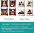Coeufuedy Buffalo Plaid Christmas Pillow Covers - 18x18 Inch Farmhouse Decor, Set of 4