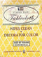 Better Home Orange Design Vinyl Tablecloth, Decorator Design with Flannel Backing (60" Round)